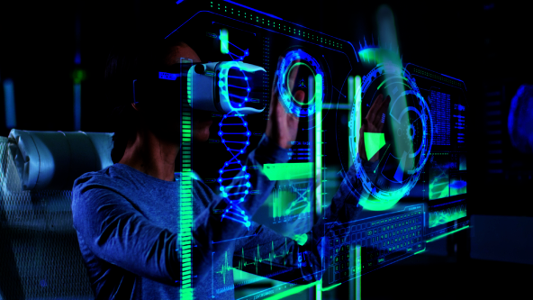 Women using a digital screen